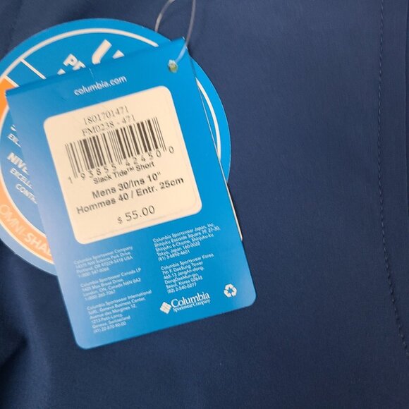 COLUMBIA PFG Slack Tide Shorts Men's Size 30 Carbon Omni Shield UPF 50 - Picture 4 of 10